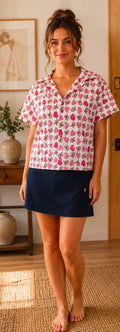 Blouse - Heart & Teddy Bear