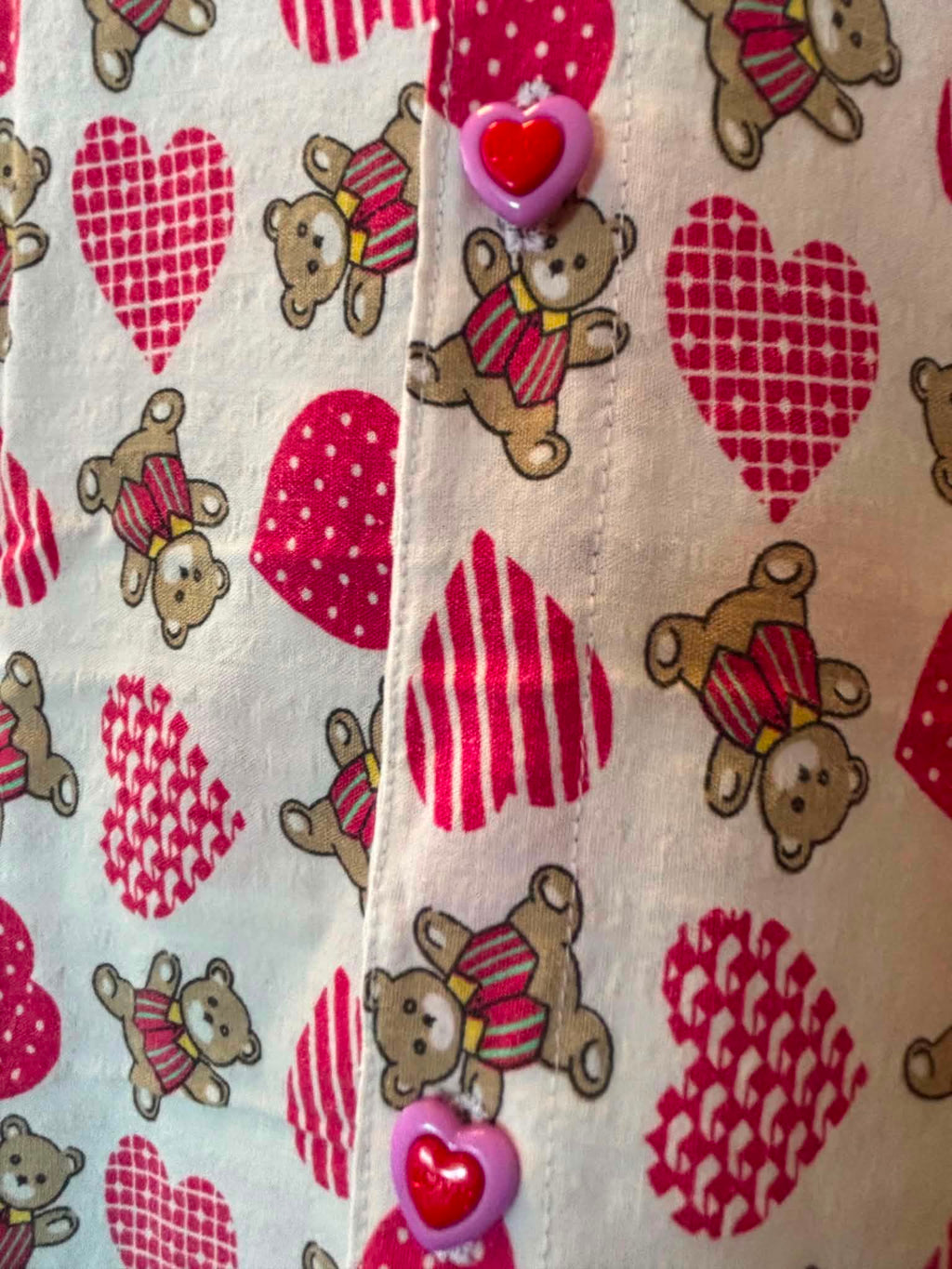 Blouse - Heart & Teddy Bear
