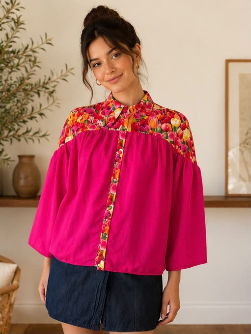 Blouse - Fuchsia