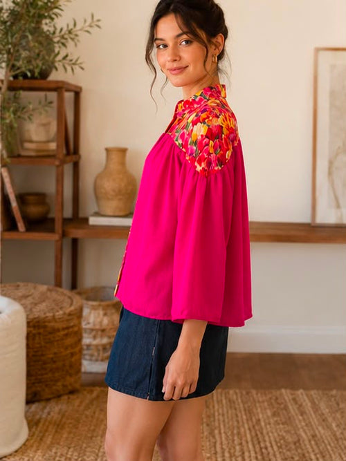 Blouse - Fuchsia