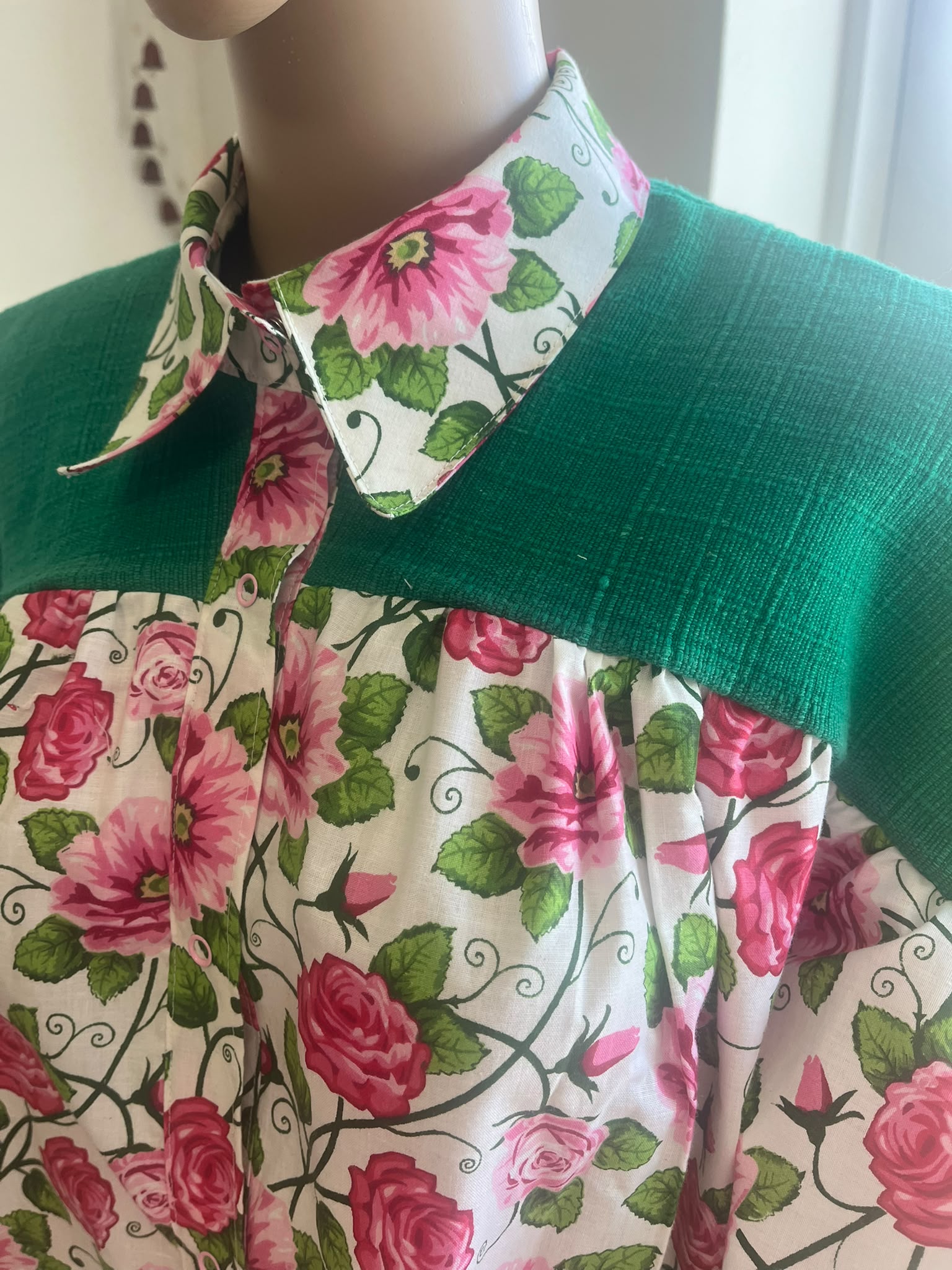 Blouse - Rose print