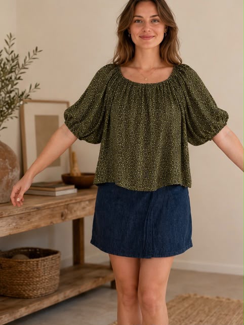 Blouse - Olive Green