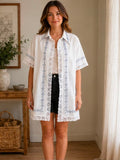Kimono - Embroidered table cloth