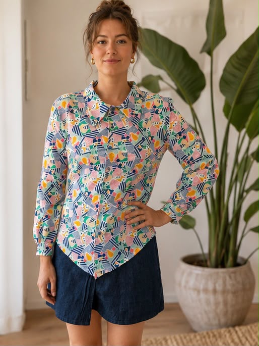 Blouse - Abstract print