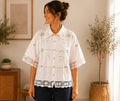 Blouse - Embroidered Tablecloth