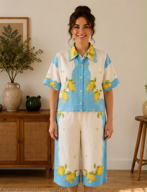 Matching Set - Lemon Tablecloth