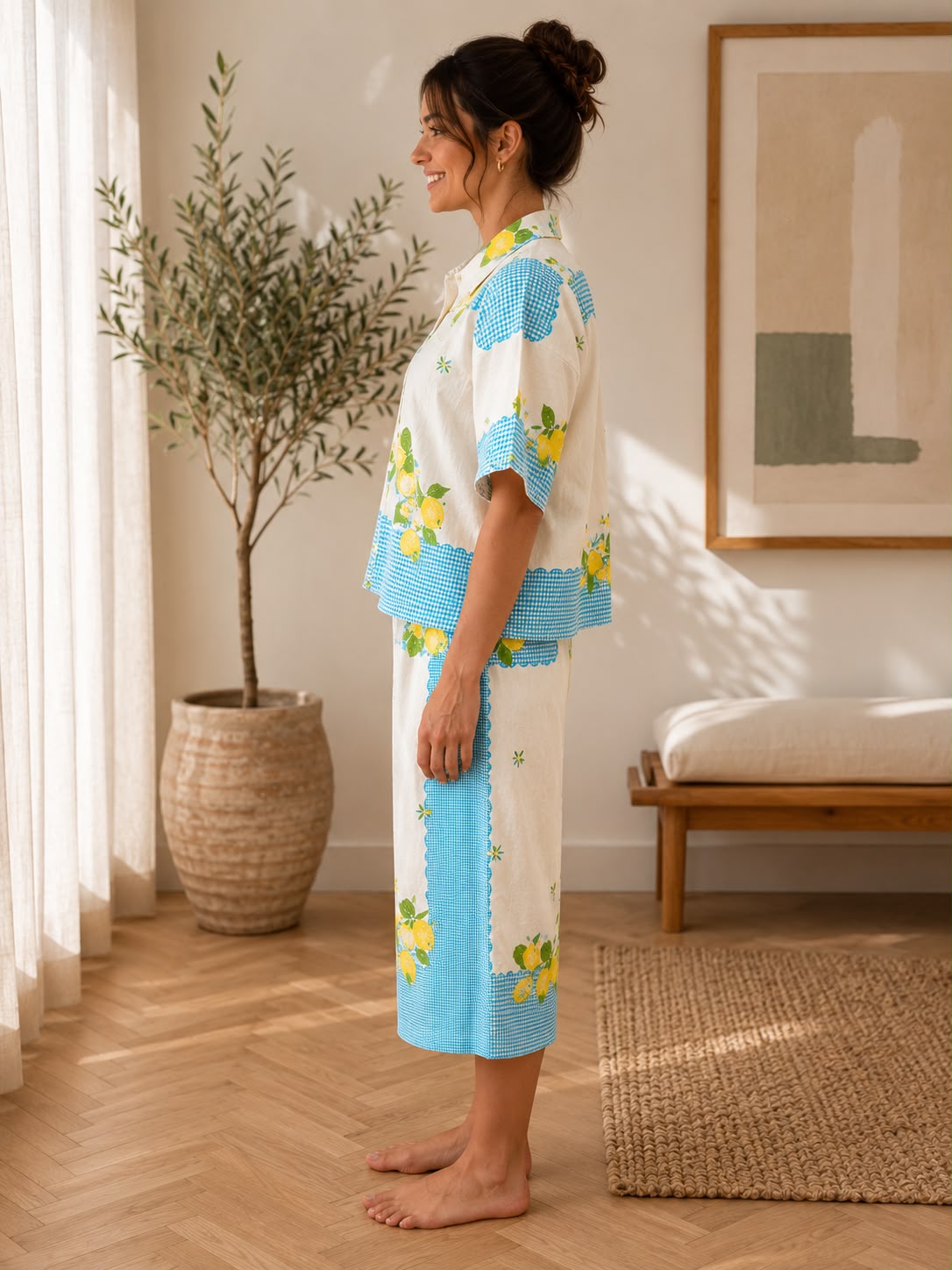 Matching Set - Lemon Tablecloth