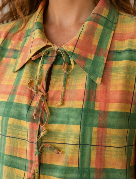 Matching Set - Checked Tablecloth