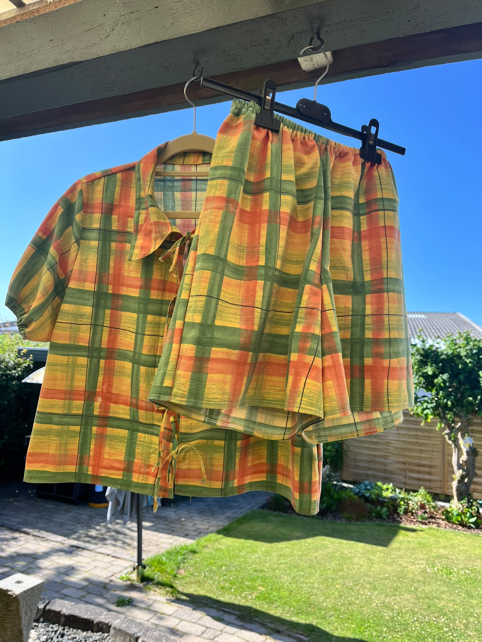 Matching Set - Checked Tablecloth