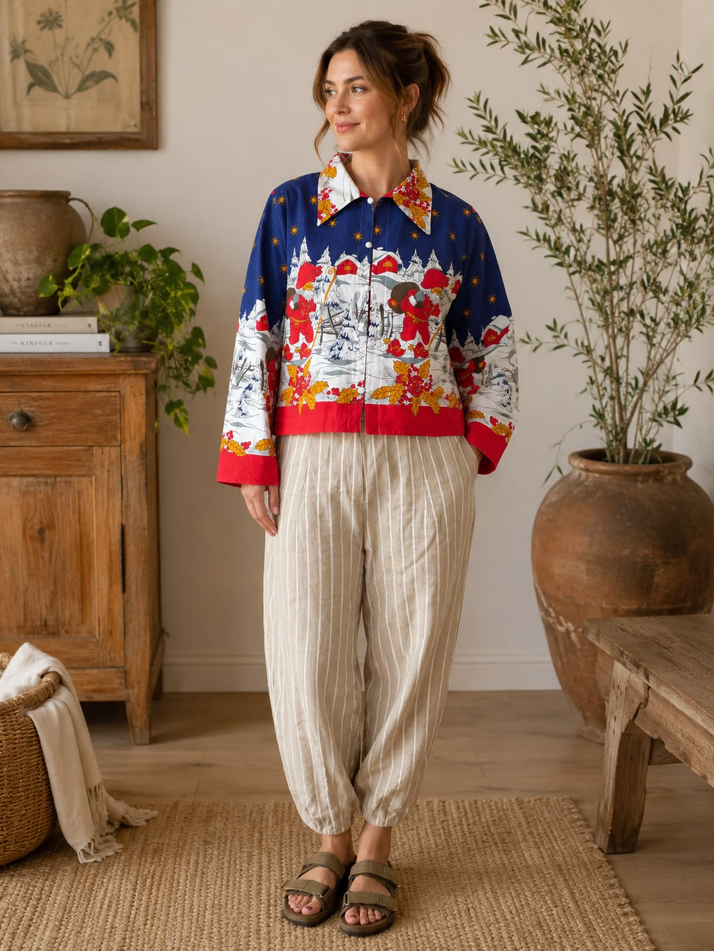 Blouse - Christmas Tablecloth