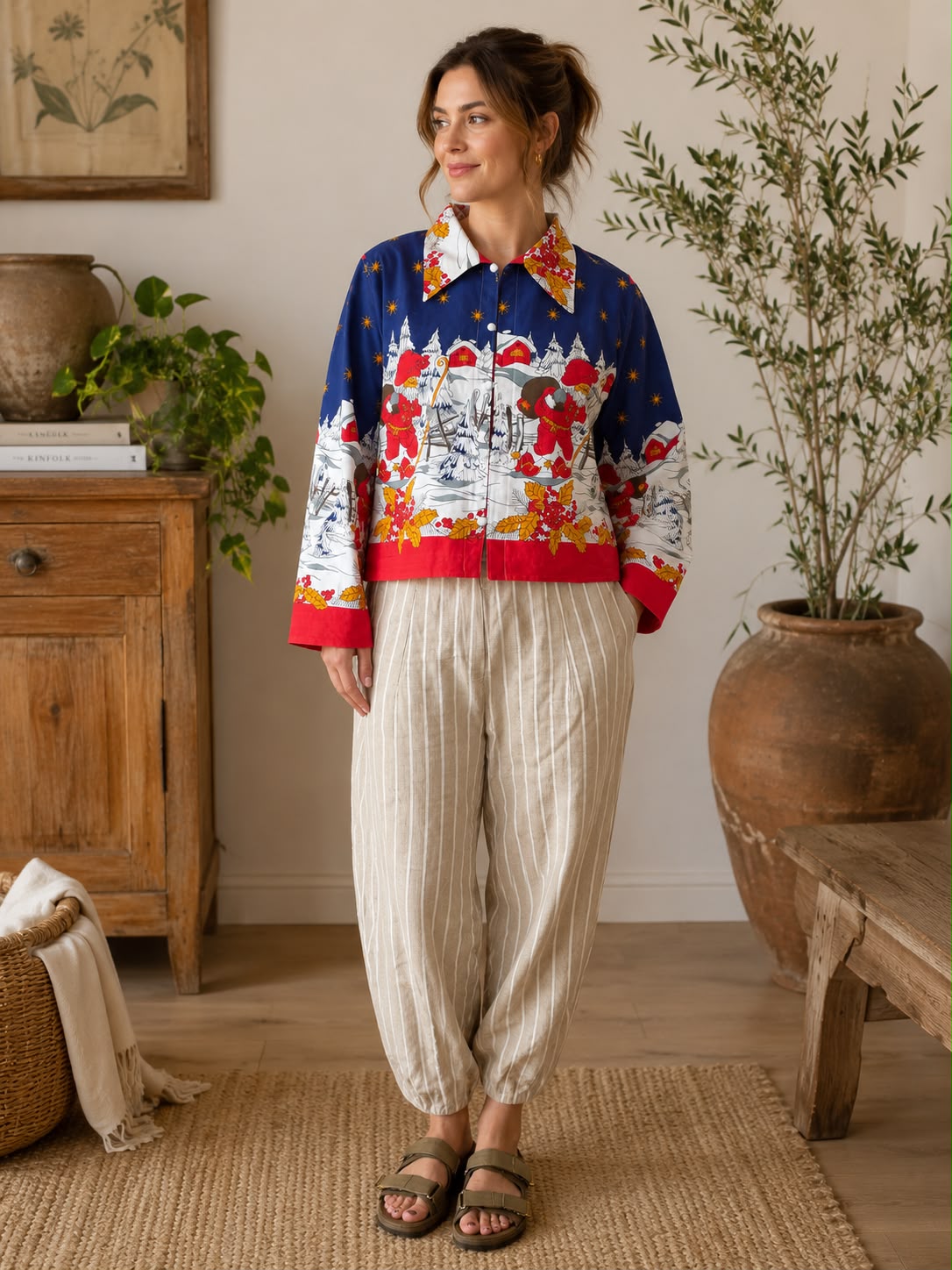 Blouse - Christmas Tablecloth