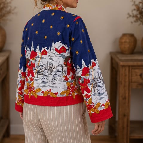Blouse - Christmas Tablecloth