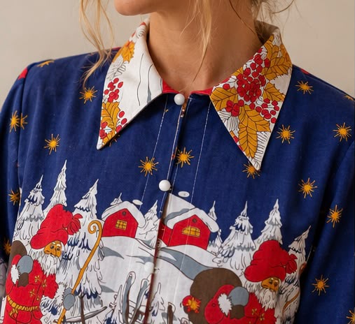 Blouse - Christmas Tablecloth