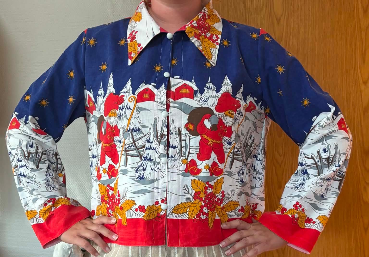 Blouse - Christmas Tablecloth