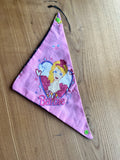 Reversible Pink Barbie-Print & Blue Bandana — main view