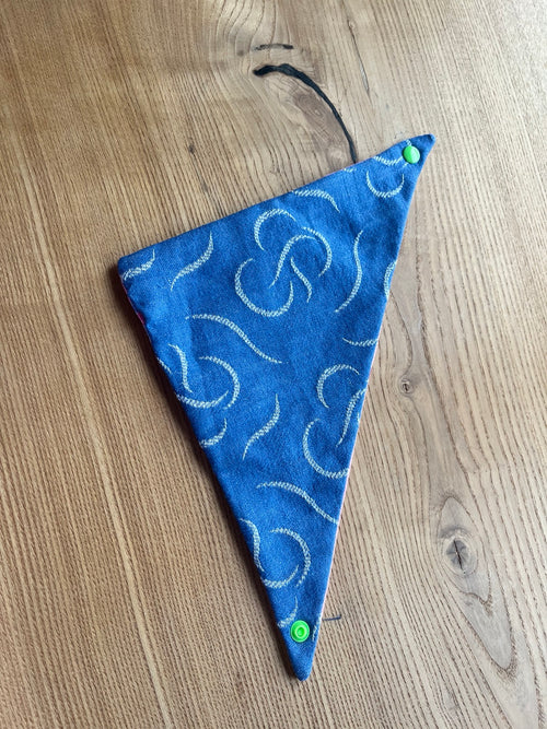 Reversible Pink Barbie-Print & Blue Bandana — additional view