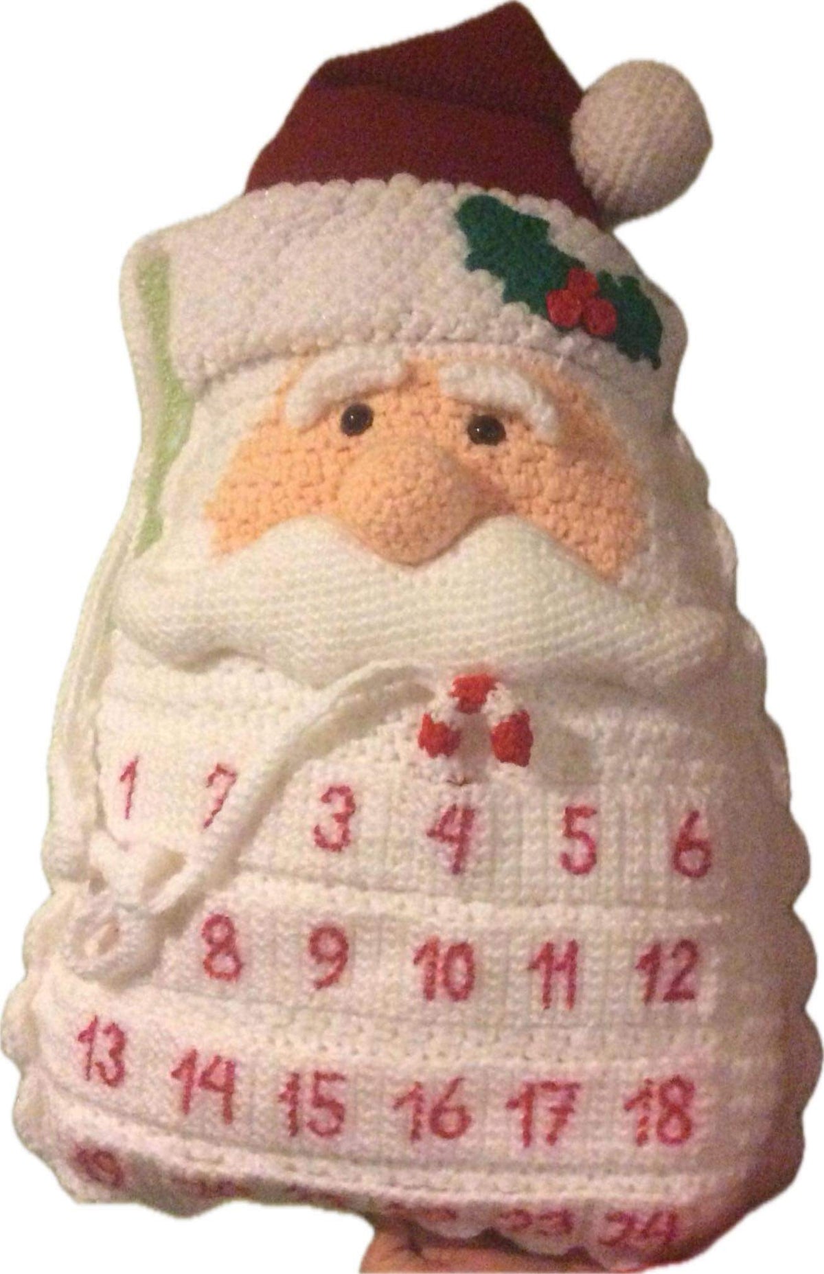Crocheted Santa Advent Calendar — main view