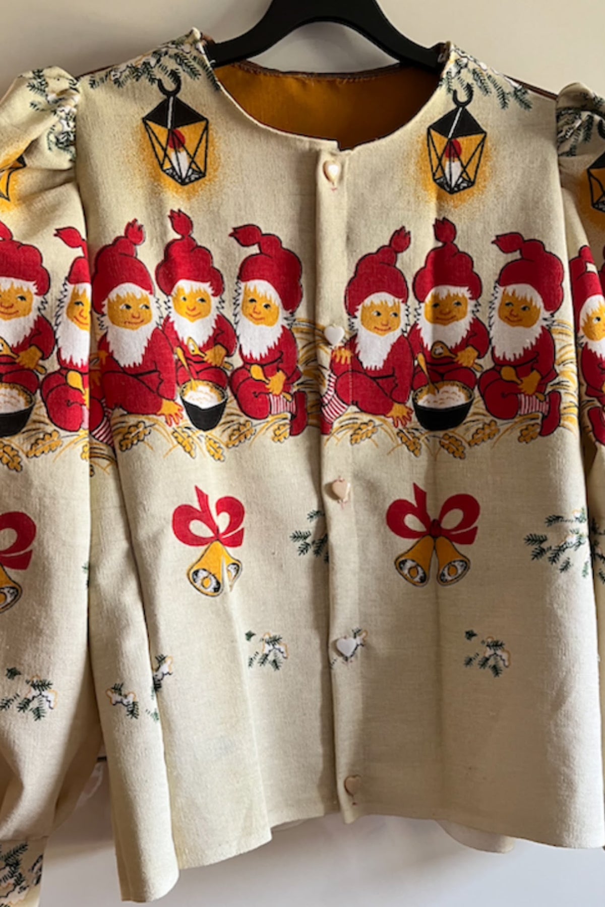 Christmas Gnome Puff-Sleeve Blouse — main view