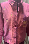 Pink Embroidered Troll Shirt — main view